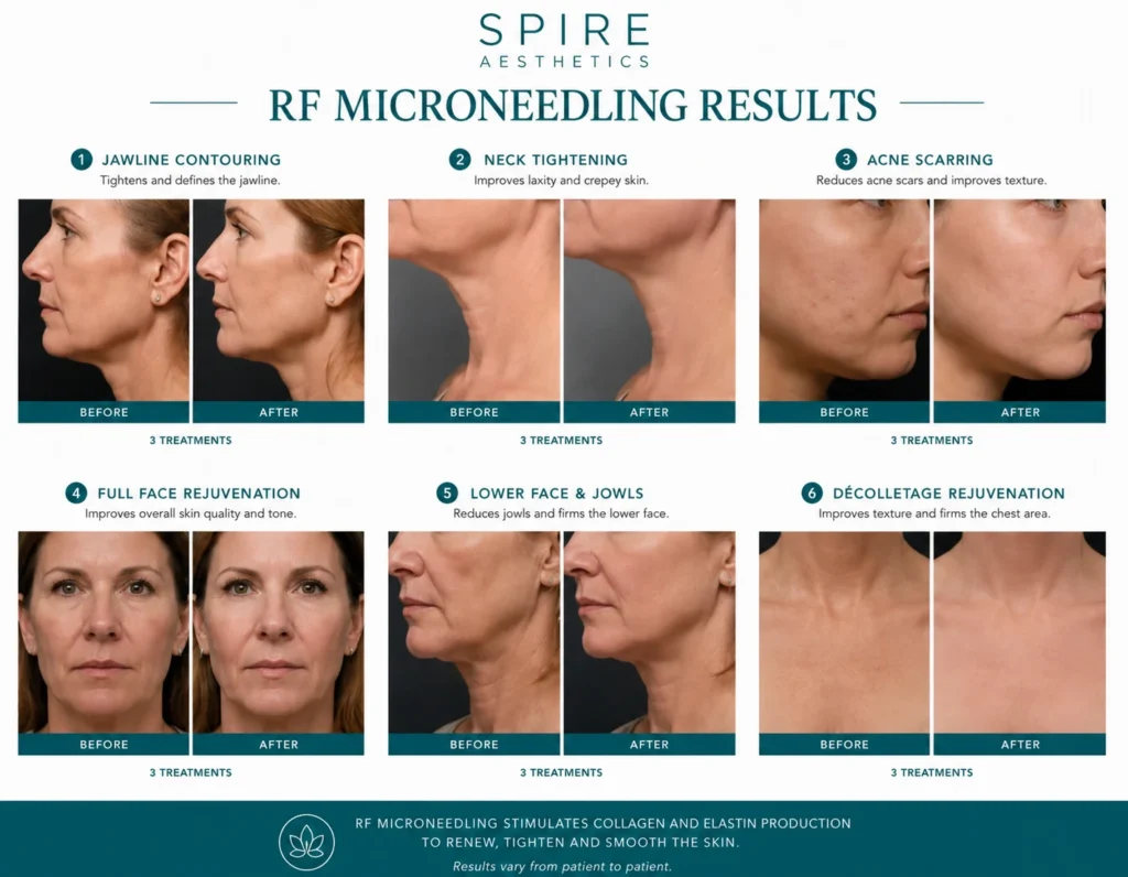 RF Microneedling Skin tightening Taunton results