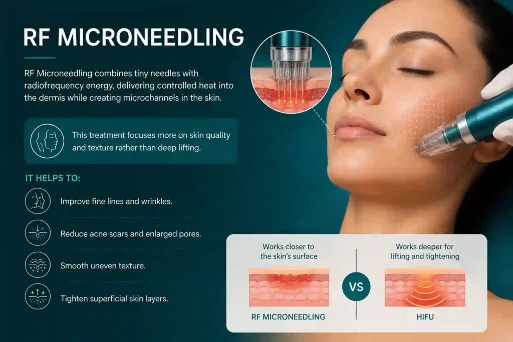 What Does RF Microneedling Do That HIFU Alone Cannot Taunton