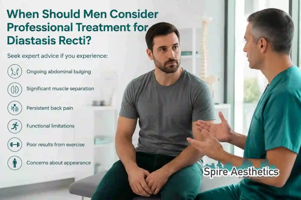 When Should Men Consider Professional Treatment for Diastasis Recti Taunton?