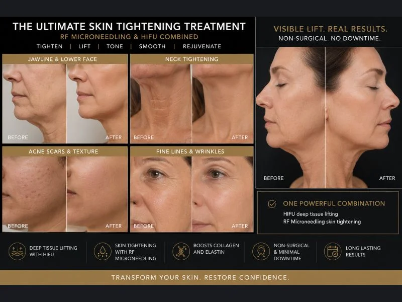 Results of combined treatment for the ultimate skin tightening treatment Taunton