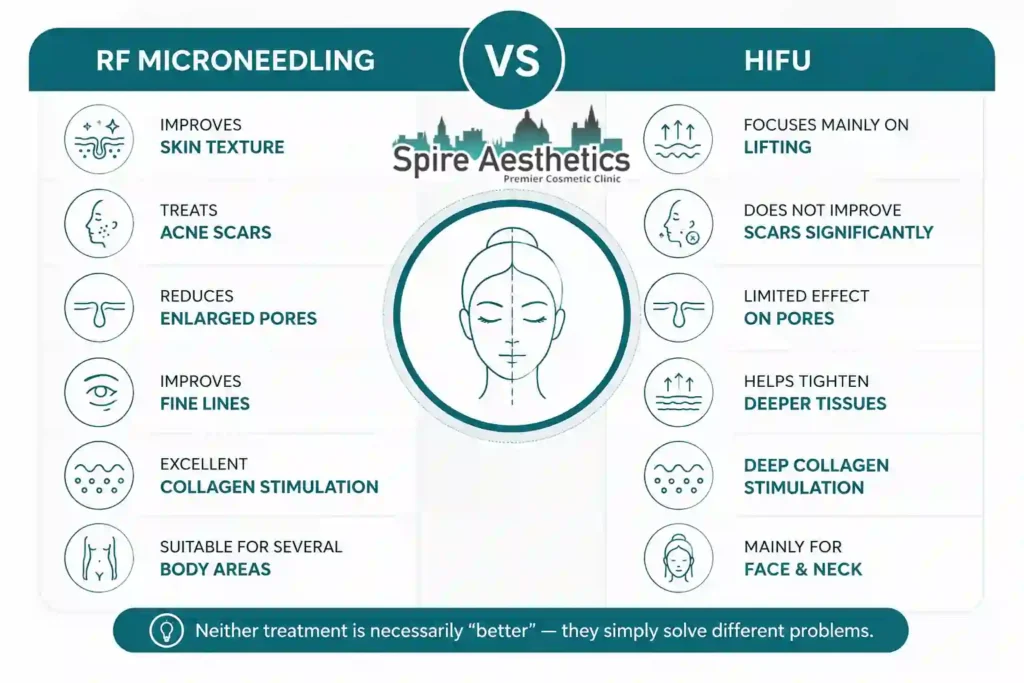 RF Microneedling vs HIFU: Which Treatment Gives Better Results Taunton?